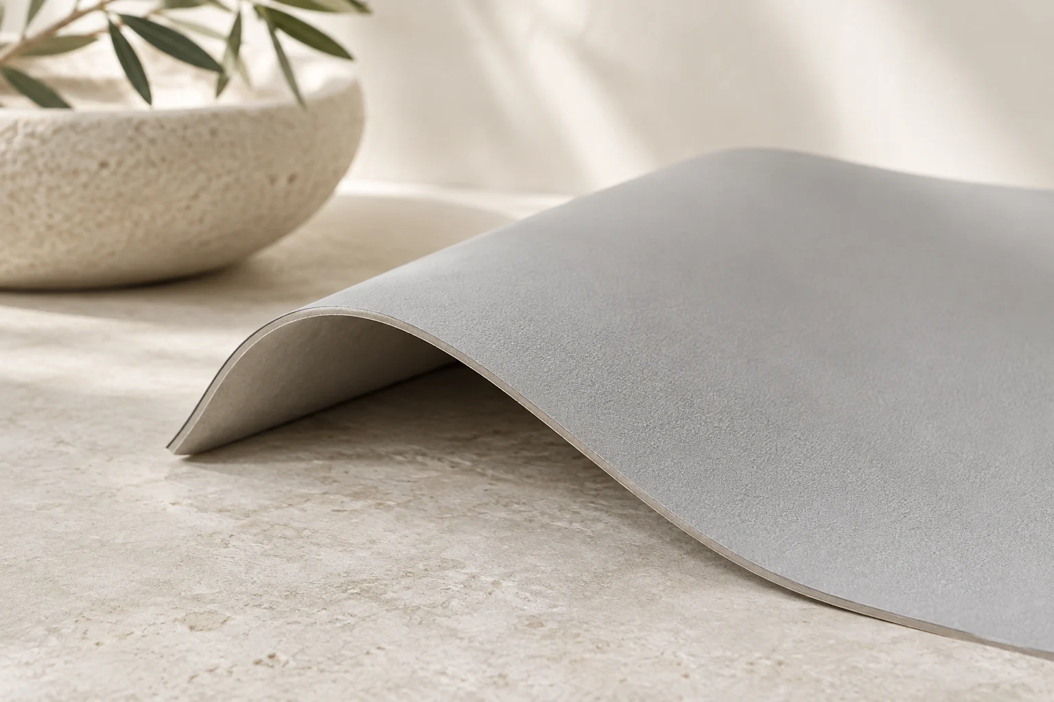 Moquette PVC gris — ambiance, vue 3
