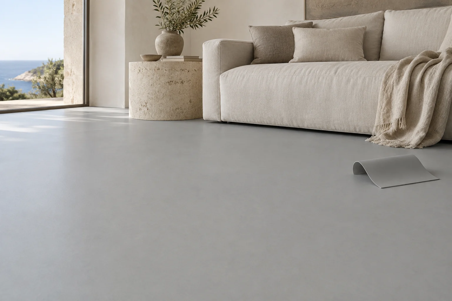 Moquette PVC gris — ambiance, vue 4
