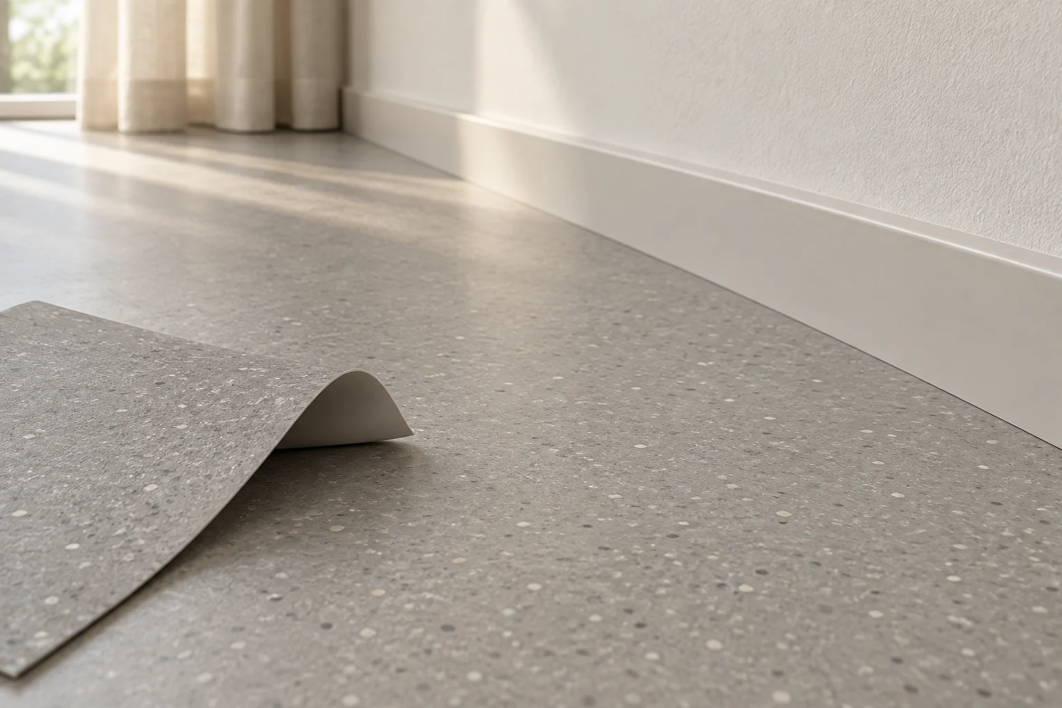 Moquette PVC gris — ambiance, vue 8